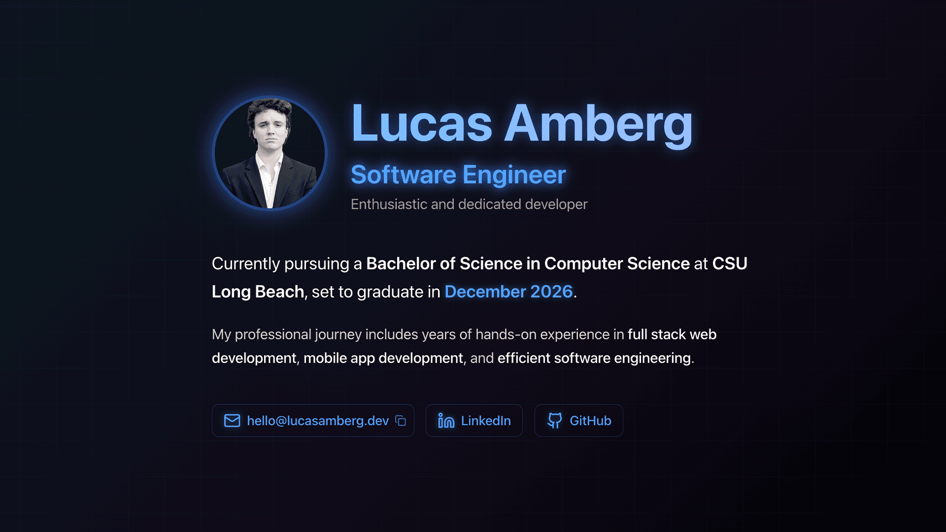 Personal Website Screenshot